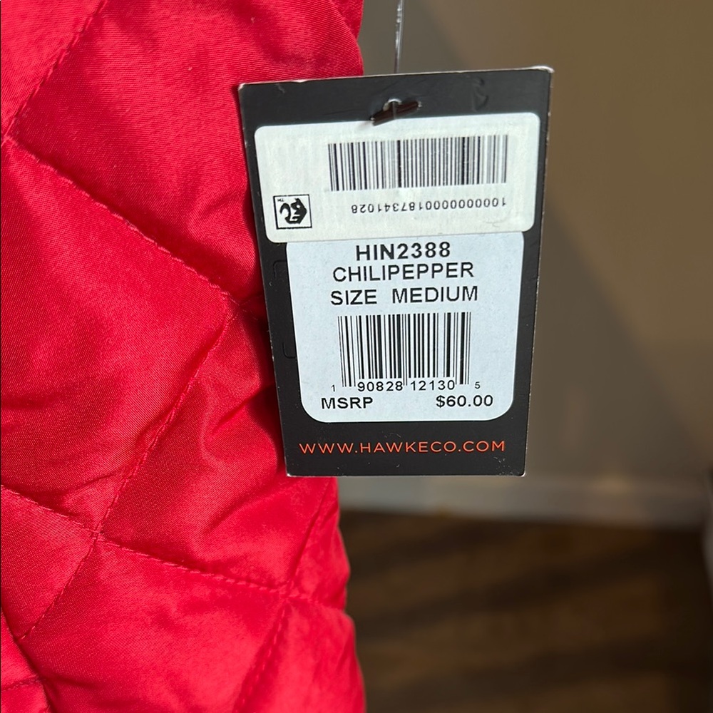 Red Quilted Vest - Picture 2 of 6